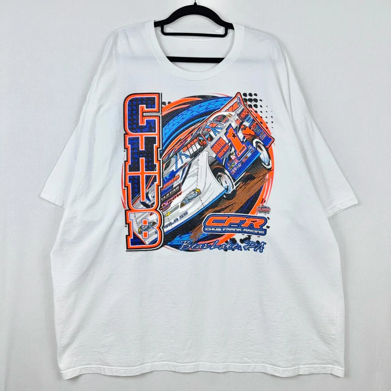 Chub Frank CFR Racing Graphic Tee White 3XL Nascar Core